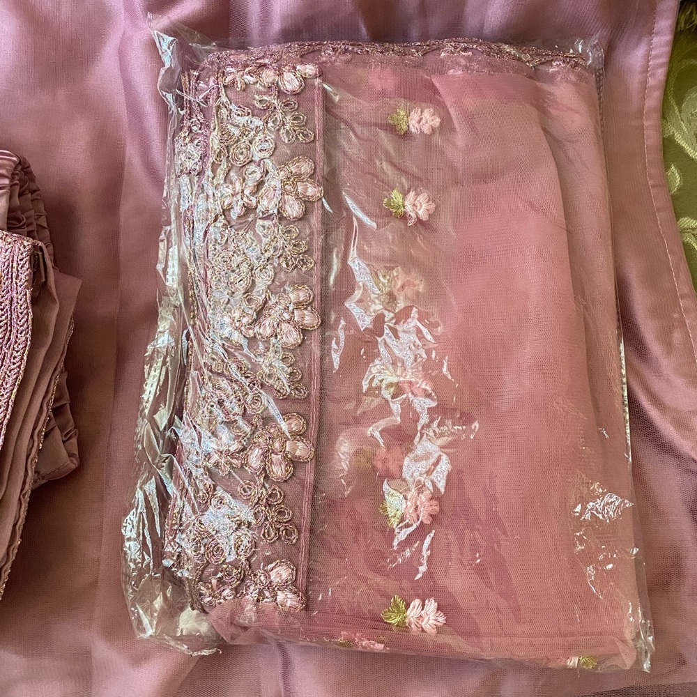 Delisa 3pc Salwar kameez dupatta Embroidered new - Picture 11 of 12